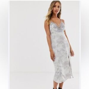 Free People Intimately NWT Chasing Shadows Midi Tie Dye Slip Dress